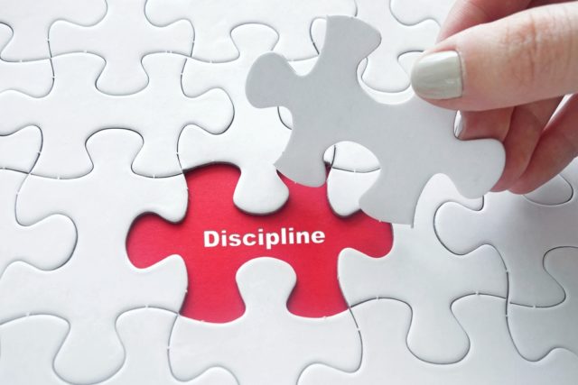 'Ik heb besloten discipline uit te bestedfen aan mijn agenda'