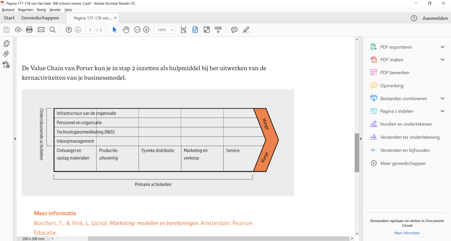 Wat is de value chain of waardeketen van Porter? Boom Management