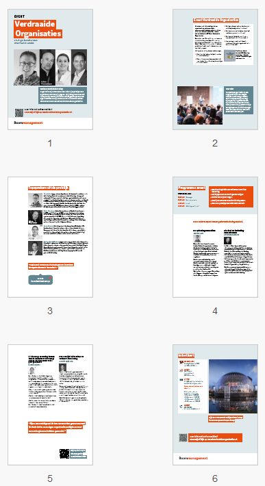 Brochure Event Verdraaide Organisaties