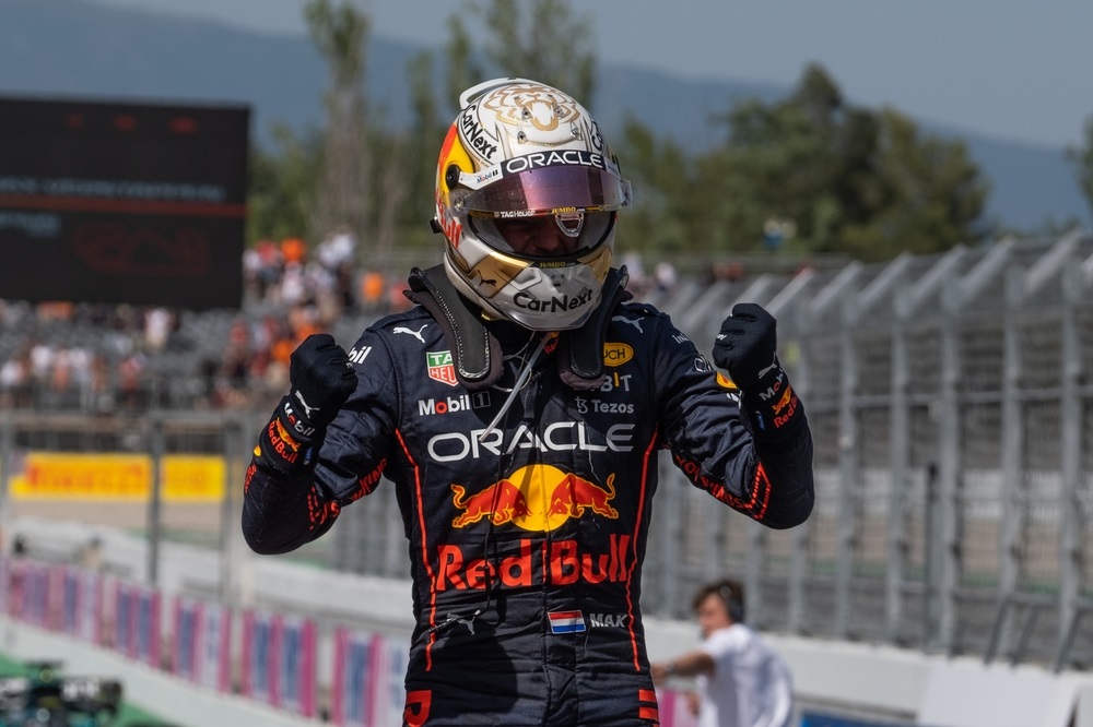 Max Verstappen na de GP van Spanje in 2022 (foto: Shutterstock)