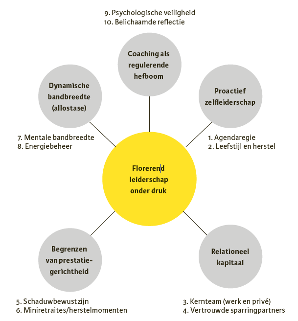 Figuur 1. Vijf kernmechanismen met bijbehorende buffers.